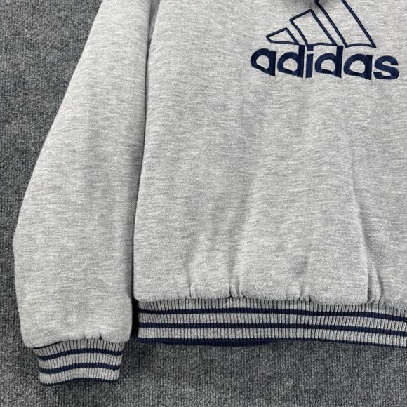 Vintage Y2K Adidas Reversible Hooded Stadium Blue Puffy Jacket Men Size Large - Picture 6 of 15